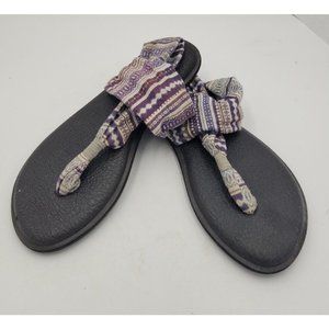 Sanuk 1016459 Lanai Blanket Yoga Sling Sandal Women’s Size 9 GREAT SHAPE !!